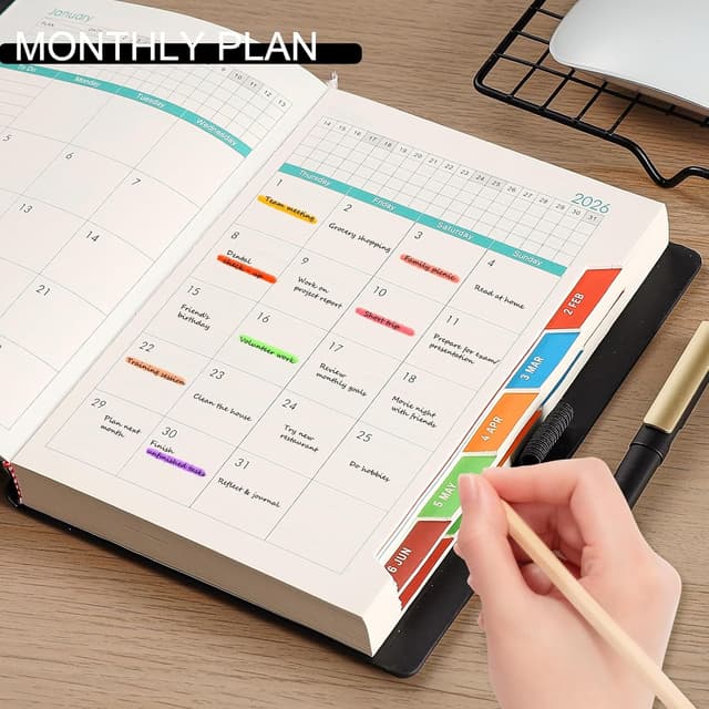 Thumbnail 4 de Agenda académica A5 2026 página por día