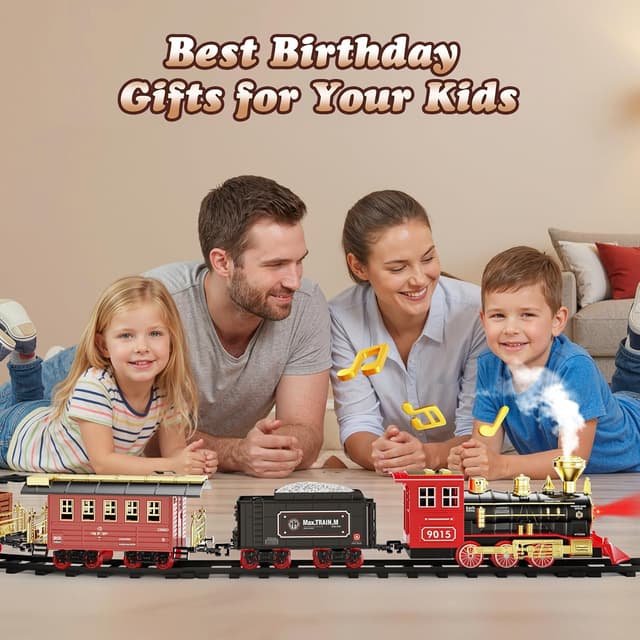Thumbnail 6 de Hot Bee Train Set 8 curved tracks remote