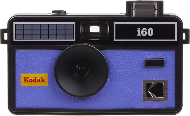Detalle de Kodak i60 fotocamera a pellicola riutilizzabile da 35 mm con flash integrato, stile retrò