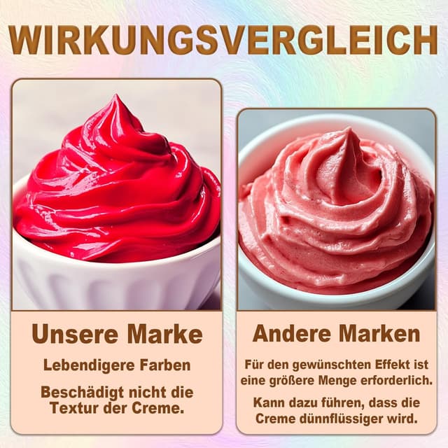 Detalle de Lebensmittelfarbe Pulver (15 x 5 g) – Leuchtendes Farbpulver-Set zum Backen, vegan