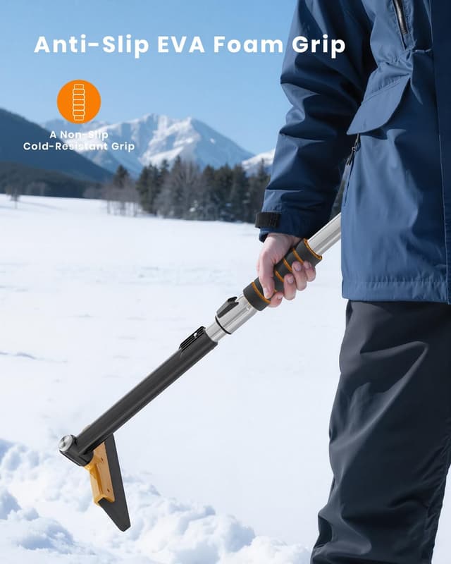 Thumbnail 5 de helloleiboo 43.7" Extendable Ice Scraper with 12-Length Settings