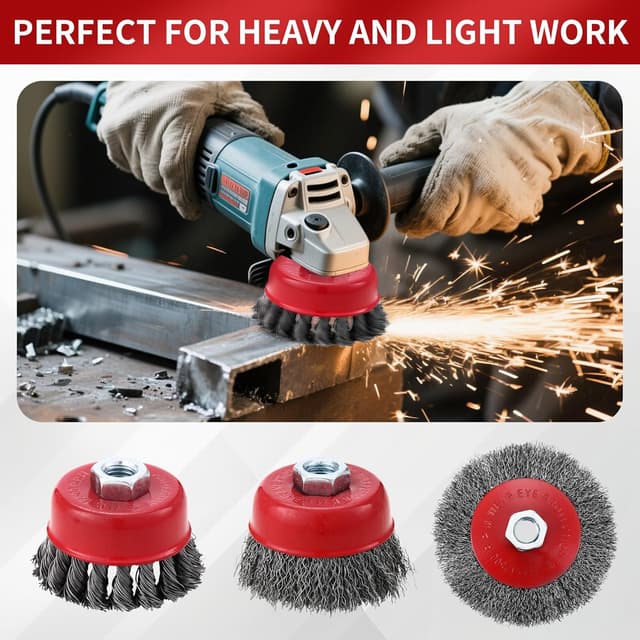 Thumbnail 4 de Kit 8 cepillos de alambre M14 para amoladora 8 piezas