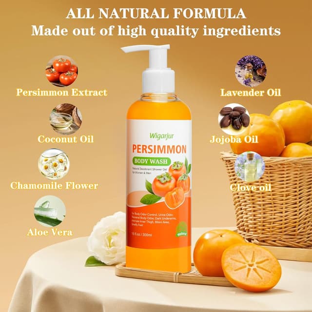 Detalle 2 de Wigarjur persimmon body wash, 10 fl oz