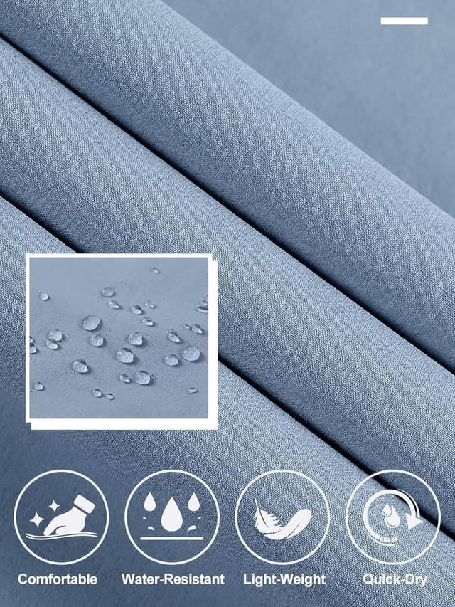 Detalle 2 de QPNGRP Men’s Golf Pants (30/32/34" Inseam) Lightweight Stretch Quick-Dry Work Dress Pants