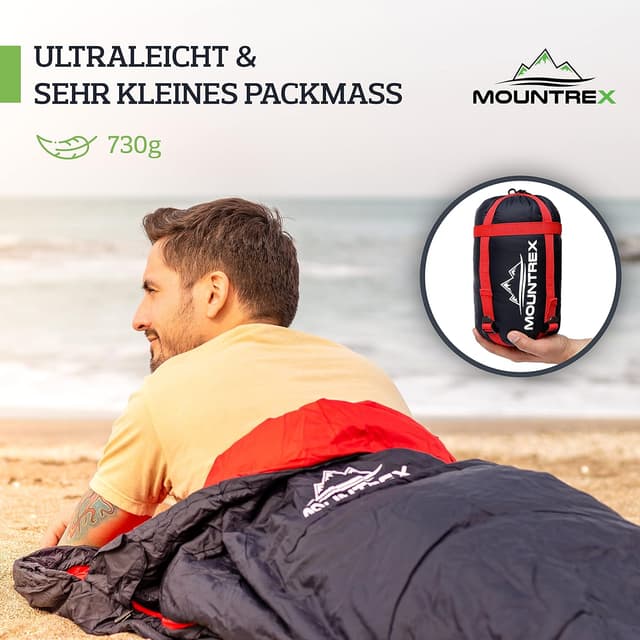 Thumbnail 6 de MOUNTREX Schlafsack Ultraleicht 200×75 cm