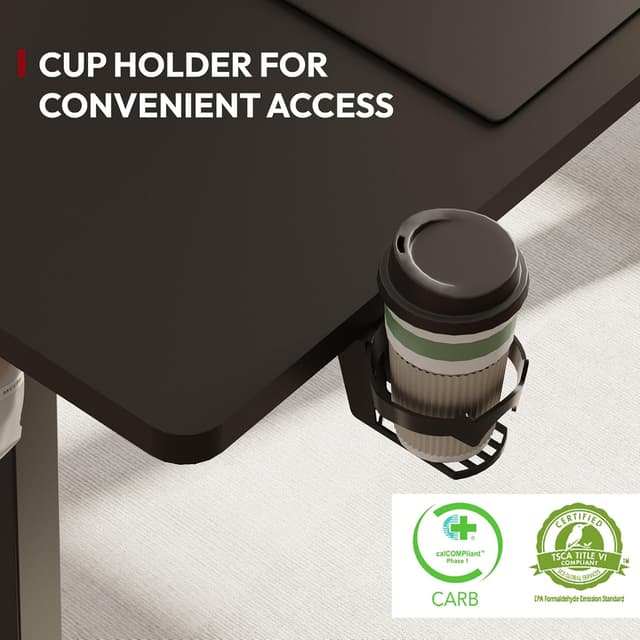 Thumbnail 6 de SANODESK Bureau Gaming Réglable 140x60 cm