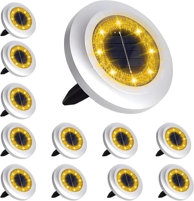 Detalle de Puncools Solar Lights Outdoor Garden 12 Pack