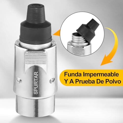 Thumbnail 4 de Spurtar Prise Remorque 7 Broches, adaptateur 12 V, 4 mâles et 3 femelles