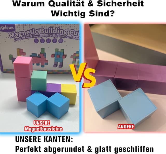 Thumbnail 1 de Apluses Magnetische Bausteine – Konstruktionsspielzeug ab 3 Jahre