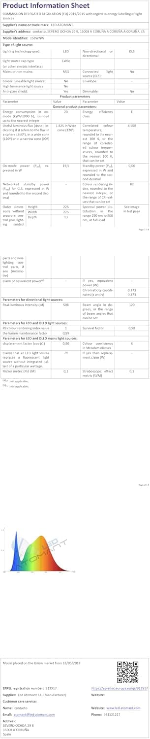 Thumbnail 18 de LED ATOMANT Pack 4x Downlight LED Extraplano Redondo