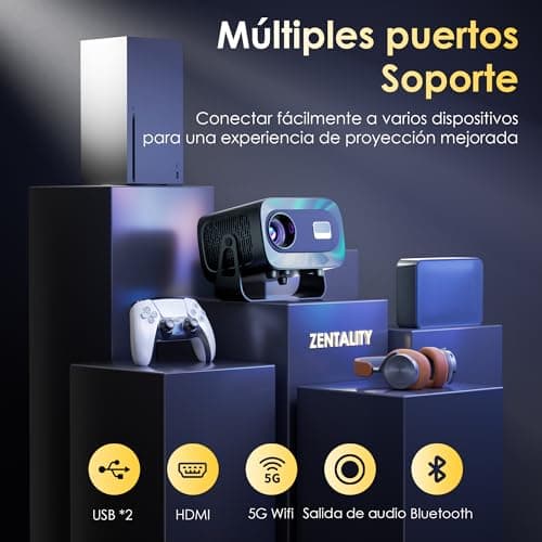 Detalle 2 de ZENTALITY A10 Proyector Portátil 4K 📽