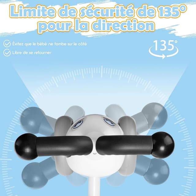 Detalle de XIAPIA Baby Balance Bike (No Pedals) – Spot Dog toddler trike for 10–36 months