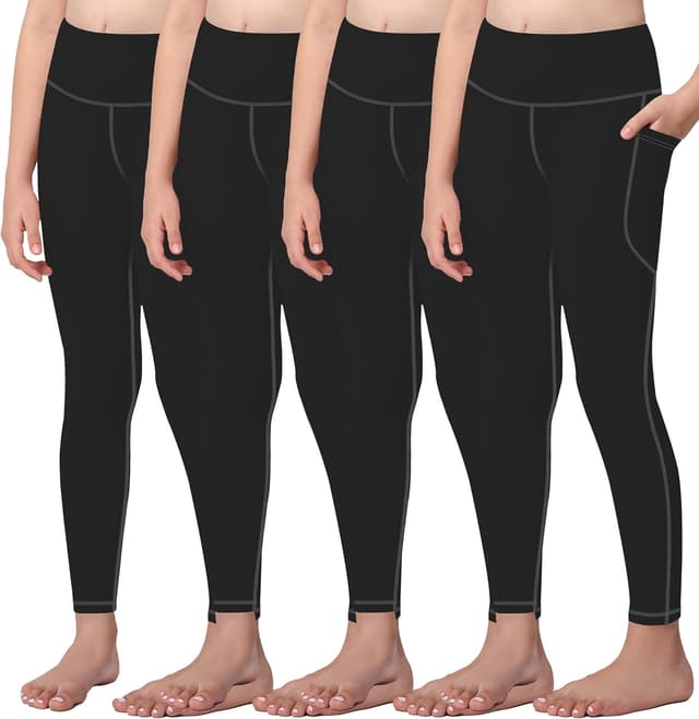 Thumbnail 6 de Mirity Girls Leggings for Kids with 2 Pockets for Yoga, Workout & Everyday Wear