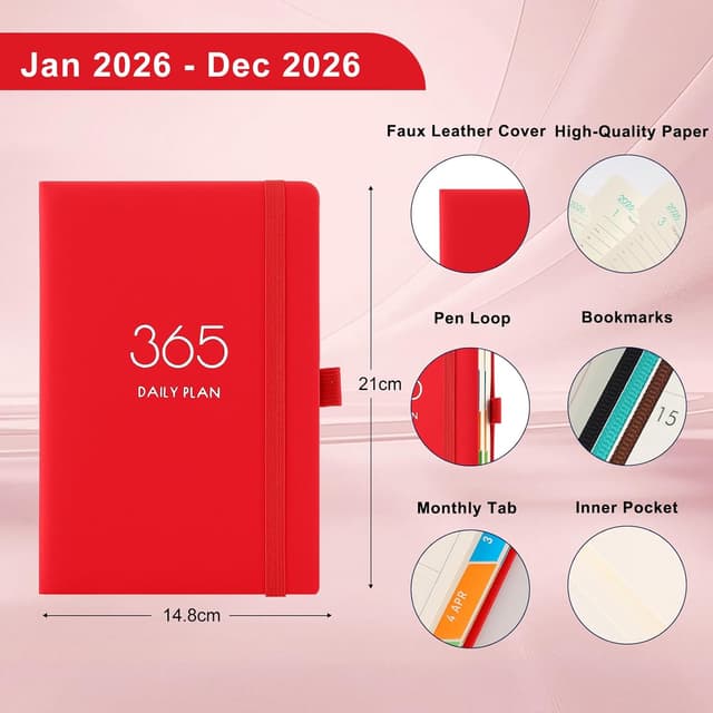 Detalle 2 de Agenda 2026 A5 día por página