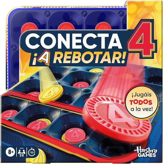 Detalle de Hasbro Conecta 4 — juego de mesa 2 jugadores 🎲