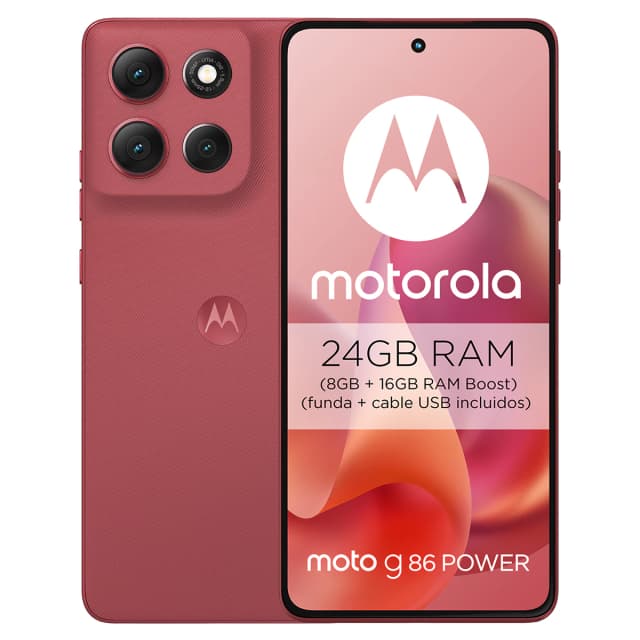 Detalle de Motorola Moto g86 power 5G 8 GB + 512 GB móvil libre