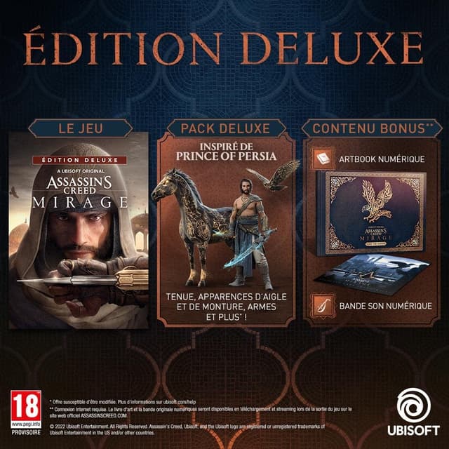 Detalle de ASSASSIN'S CREED MIRAGE Deluxe jeu PS5