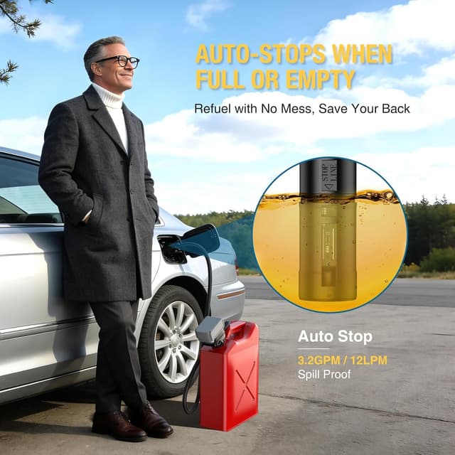 Thumbnail 6 de CRESTWAVE Cordless Fuel Transfer Pump (3.2 GPM) with Auto-Stop and Battery Compatibility