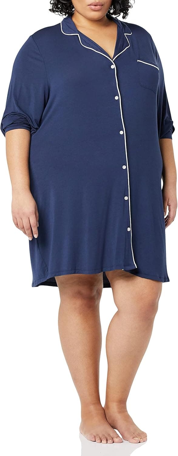 Thumbnail 6 de Amazon Essentials Piped Nightshirt for Women 1 pocket