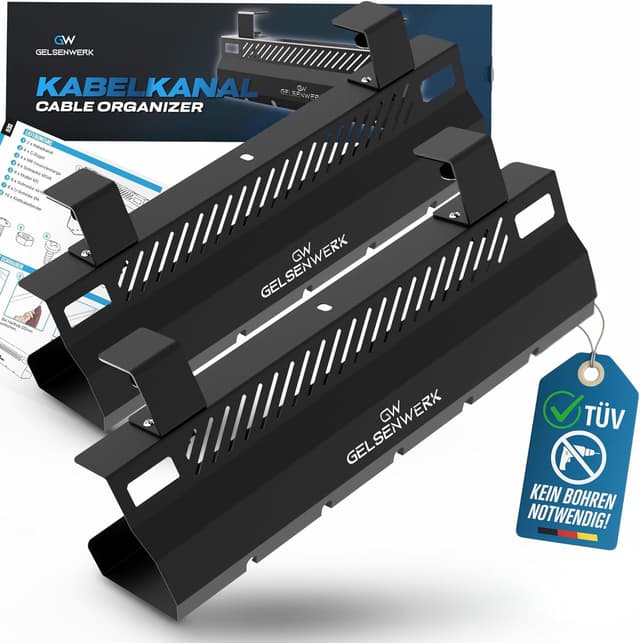 Imagen de GELSENWERK Kabelkanal Schreibtisch 2er Set en OfertitasTOP