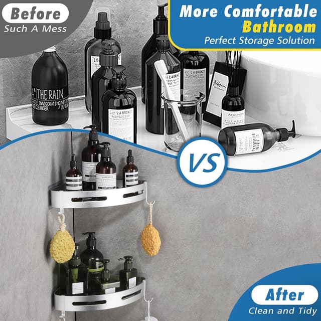 Detalle 2 de GRICOL Mensola da doccia adesiva, 10 kg