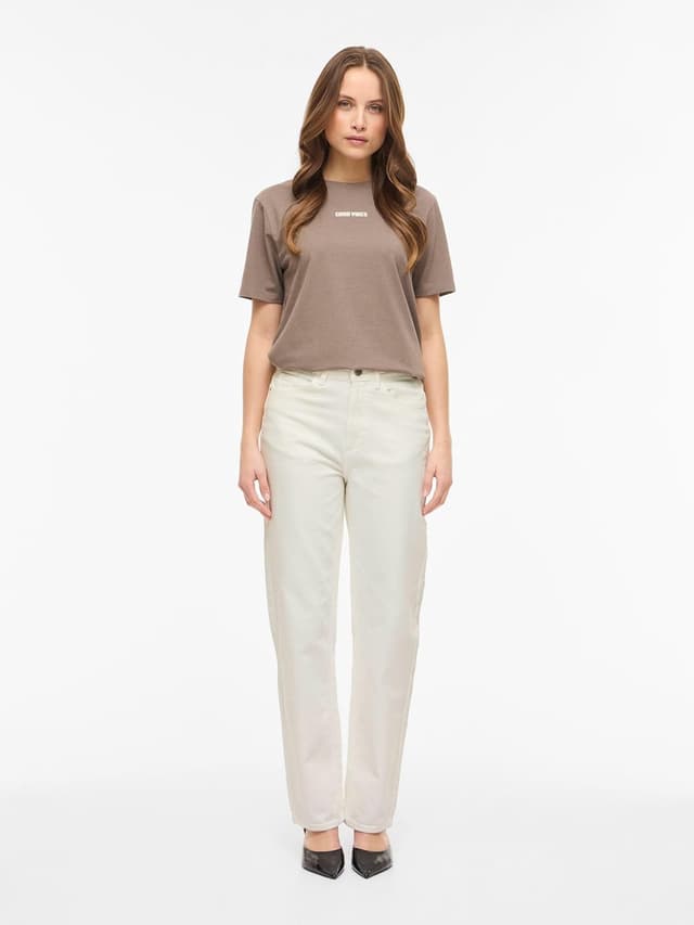 Detalle 2 de Vila Vikelly Jaf HW Straight Jeans (high-waist straight fit) for women