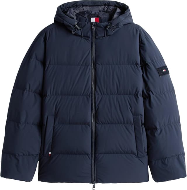 Detalle de Tommy Hilfiger Men’s Down Hooded Water Repellent Puffer Jacket
