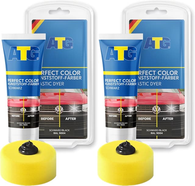 Detalle de ATG Kunststofffarbe Schwarz 2er Set 2×70 g 🎨
