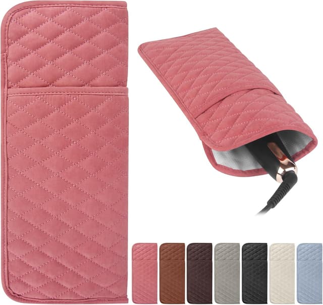 Detalle de WRORUNER Heat Resistant Hair Tools Organizer Bag (13.8" x 5.5")