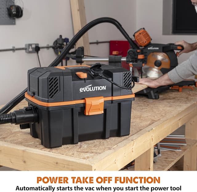 Detalle de Evolution R15VAC wet dry vacuum 80 dB