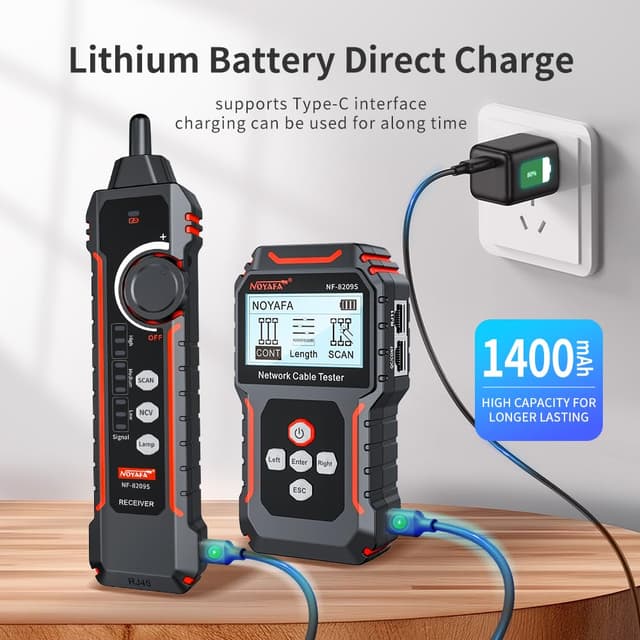 Thumbnail 5 de NOYAFA NF-8209S tester cavi rete 500 m 📡