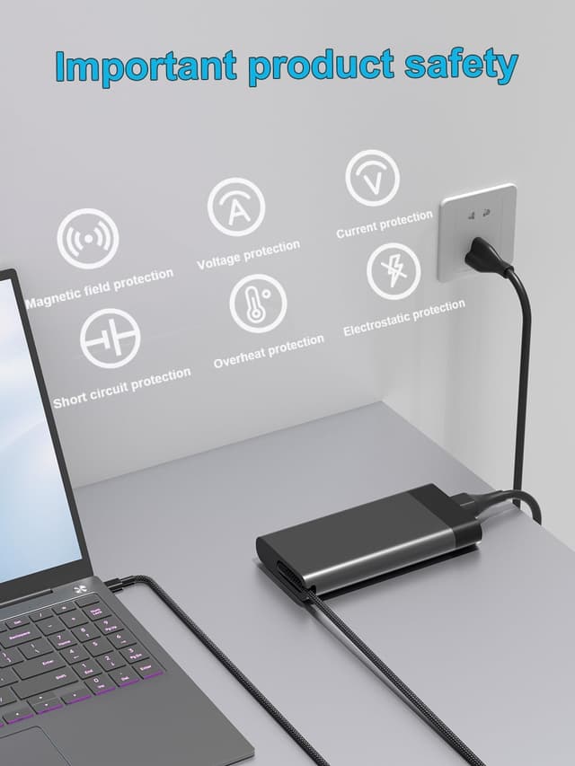 Detalle 2 de Chargeur USB C 90 W pour HP Spectre x360