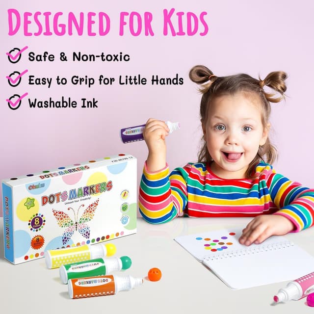 Thumbnail 3 de Ohuhu Bingo dot markers 8 colours 40ml