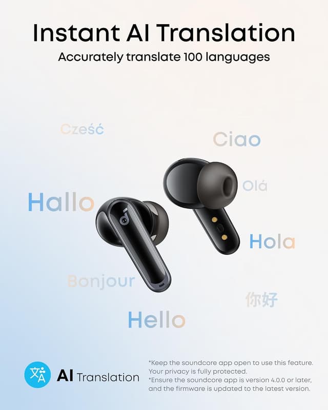 Detalle 2 de Anker soundcore P40i Noise-cancelling earbuds 60H