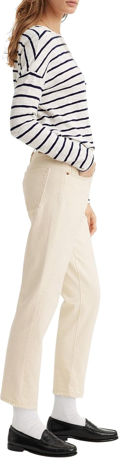 Detalle 2 de Levi's 501 Crop Vaqueros Ecru Booper No Damage para mujer (25W / 26L)