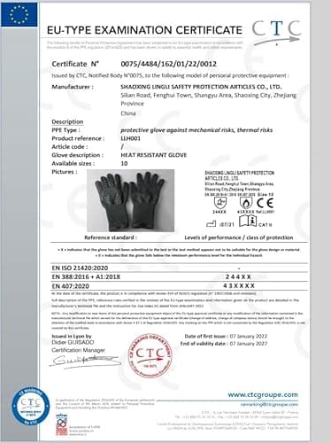 Thumbnail 7 de SPGOOD guantes de barbacoa y horno resistentes al calor hasta 800℃ (largos, M/XL)