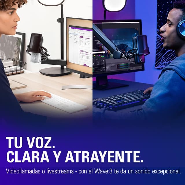 Thumbnail 6 de Elgato Wave:3 White Micrófono USB profesional