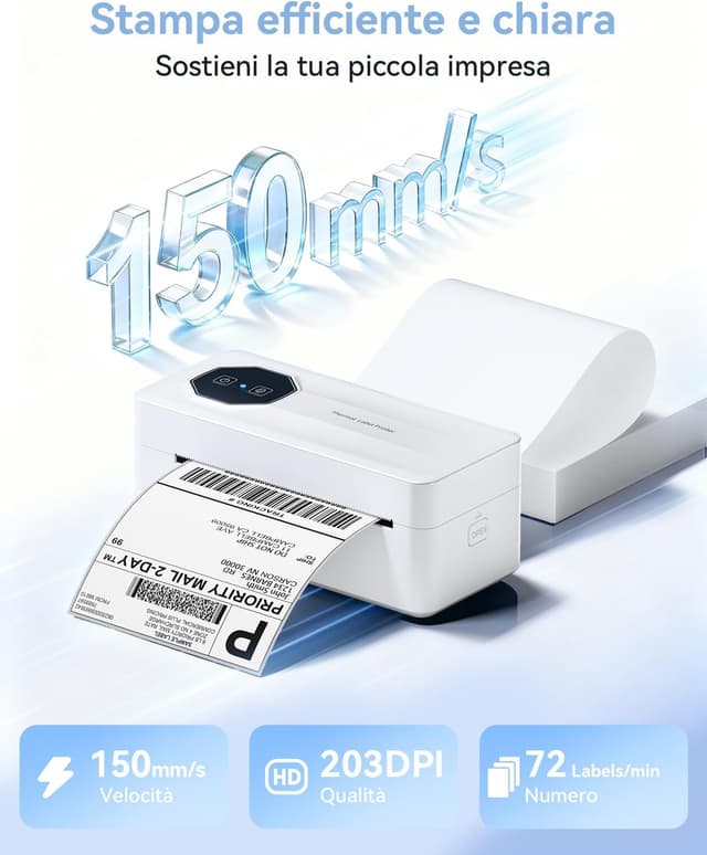 Thumbnail 4 de TATTMUSE Stampante Etichette Termiche 4x6 Bluetooth