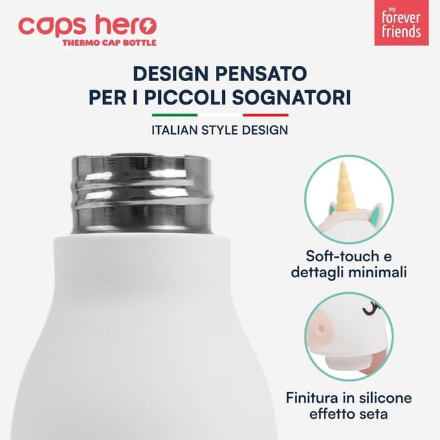 Detalle 1 de CapsHero Unicorno 520ml borraccia termica