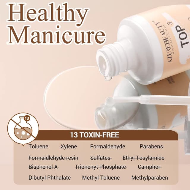 Thumbnail 6 de AZUREBEAUTY Dip Powder Liquid Set (Base, Top Coat, Activator) – 8-Piece Dip Nail Kit (No Lamp Needed)