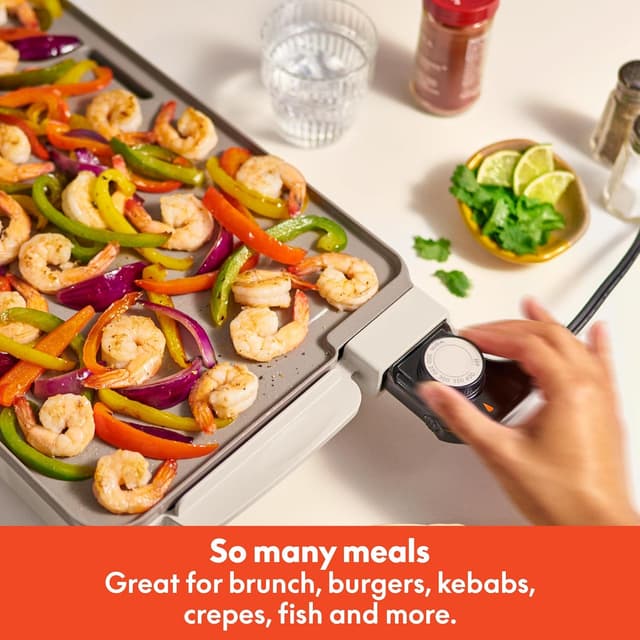 Thumbnail 6 de bella 12" x 22" Electric Griddle with EverGood™ Ceramic Nonstick Coating and Removable Temperature Probe