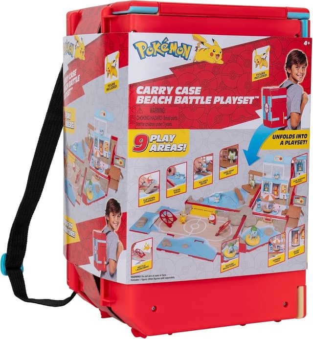 Detalle 2 de Jazwares Pokémon Carry Case Beach Battle Playset