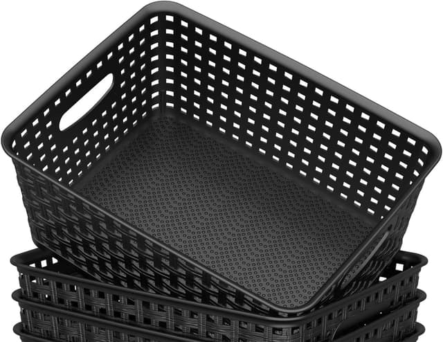 Thumbnail 3 de WYT Woven Storage Organizer Basket 6-Pack — 10.1 x 7.55 x 4.1