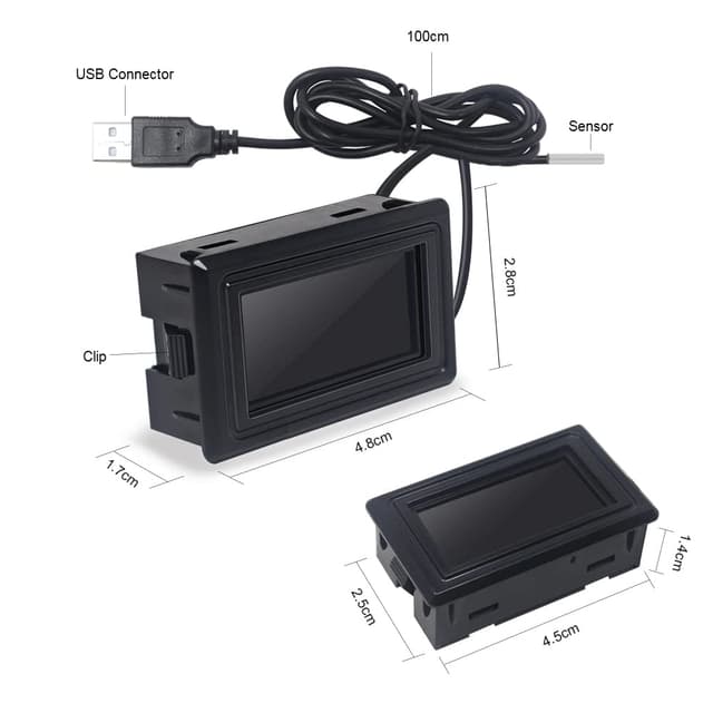 Thumbnail 6 de KETOTEK USB Termometro Digitale per Acquario 110°C