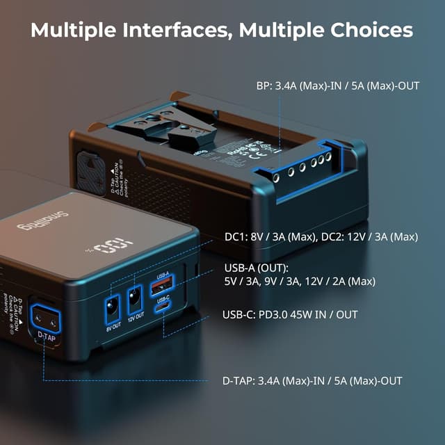 Detalle 2 de SmallRig VB50 Mini V Mount Akku 50Wh