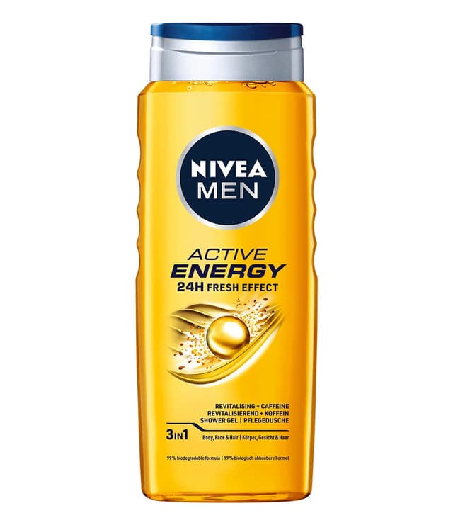 Detalle de NIVEA MEN Active Energy 3in1 Energetisierendes Duschgel mit Koffein (500 ml)