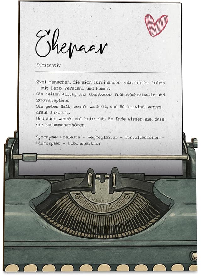 Detalle de Ehepaar Geschenk Holzkarte 3D Hochzeitkarte