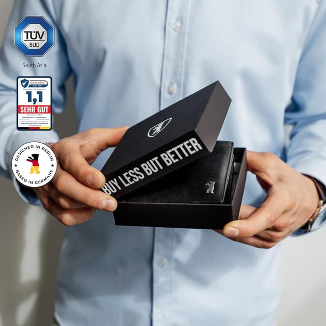 Detalle de Berliner Bags Premium Portefeuille Slim 11×9 cm