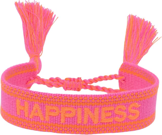 Thumbnail 6 de Selfmade Jewelry Stoff Armband „Love“ in Pink – gewebtes Freundschaftsarmband als Geschenk für Frauen