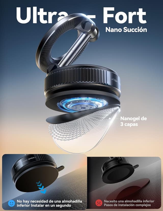 Thumbnail 1 de JOYROOM Soporte móvil coche con ventosa 24 imanes